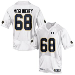 Notre Dame Fighting Irish Men's Mike McGlinchey #68 White Under Armour Authentic Stitched College NCAA Football Jersey JPD0399PL